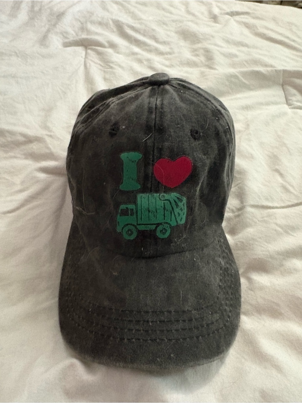 I Heart Truck Kids' Black Baseball Cap